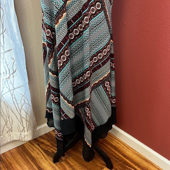 PerSeption Concept - Multicolor Sleeveless Maxi Dress Size 1X - Picture 3 of 10